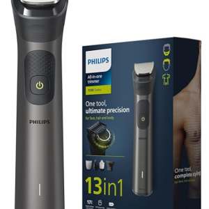 Philips India's No.1 Men's Trimmer | BeardSense Tech | Scans Beard 125x per sec | Patented TwinTrim Blades | 13-in-1 – Face, Body & Private Parts | Precision Trimming in One Pass | 3 Yr Warranty | 120 Min Runtime | 5 Min Quick Charge | MG7920/65 (Copy)