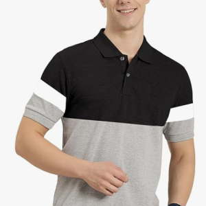 LEOTUDE Men's Regular Fit Half Sleeve Matty Polo T-Shirt | Plus Size Also Available (Color Multicolor)